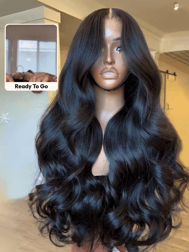 UNice 13x4 Pre-Everything™ Transparent Lace Front 3D Body Wave Wig Real Ear To Ear With Invisi Drawstring Wig Lace Fit Better