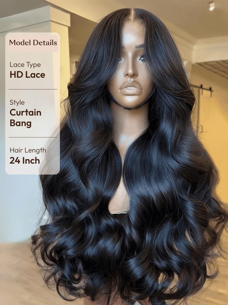 UNice 13x4 Pre-Everything™ Transparent Lace Front 3D Body Wave Wig Real Ear To Ear With Invisi Drawstring Wig Lace Fit Better