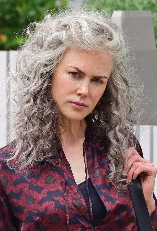 nicole kidman gray hair