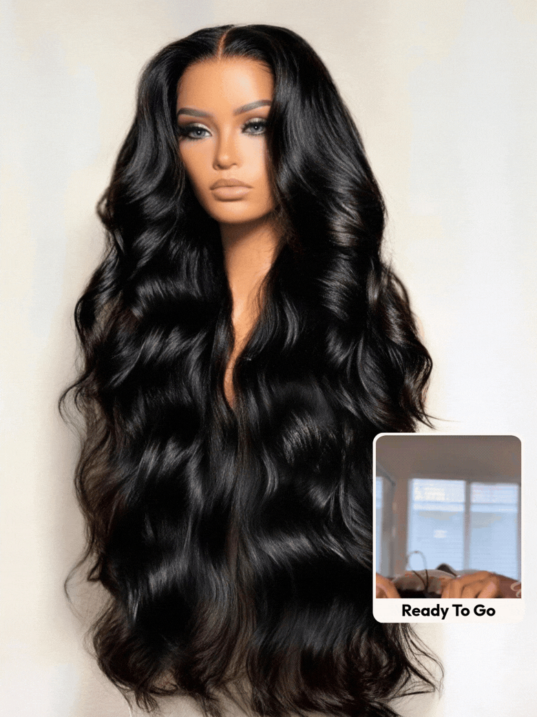 UNice 13x4 Pre-Everything™ Transparent Lace Front 3D Body Wave Wig Real Ear To Ear With Invisi Drawstring Wig Lace Fit Better