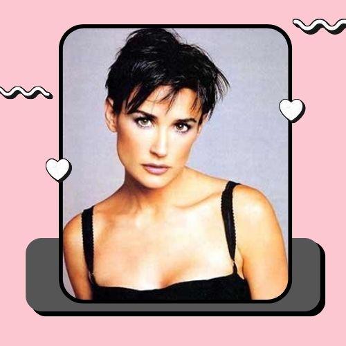 Demi Moore Pixie Cut