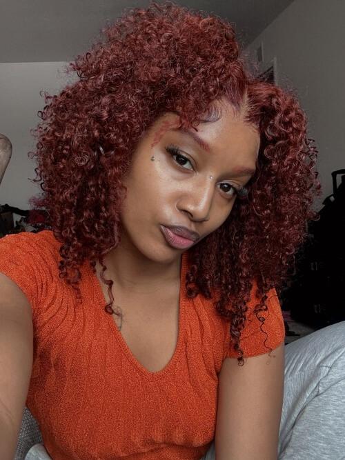 UNice Hair Reddish Brown Curly Wig Reviews