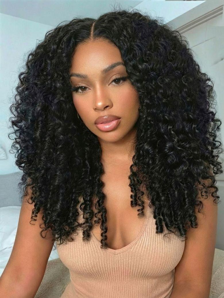UNice Bye-Bye Knots 7x5 Lace Curly Texture Wig With Finger Coil Ends
