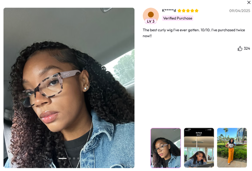 v part kinky curly unice