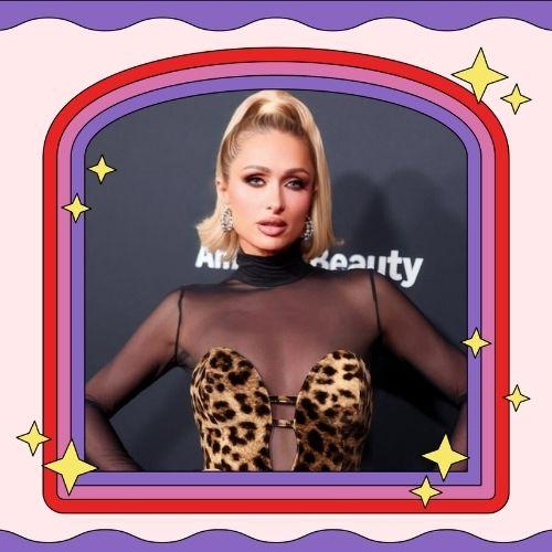 Paris Hilton 90s Flipped Ponytail