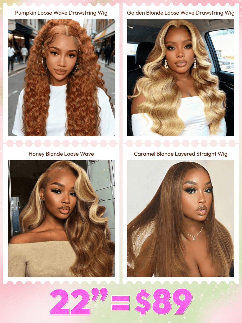 [22''= $89] Pumpkin Spice 13x4 Pre-Everything™ Lace Frontal Wig