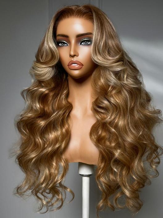 UNice 7x5 Bye-Bye Knots™ & 13x4 Pre-Everything™ Lace Frontal Purple Black Cherry Layered Straight & Loose Wave With Invisi Drawstring Wig