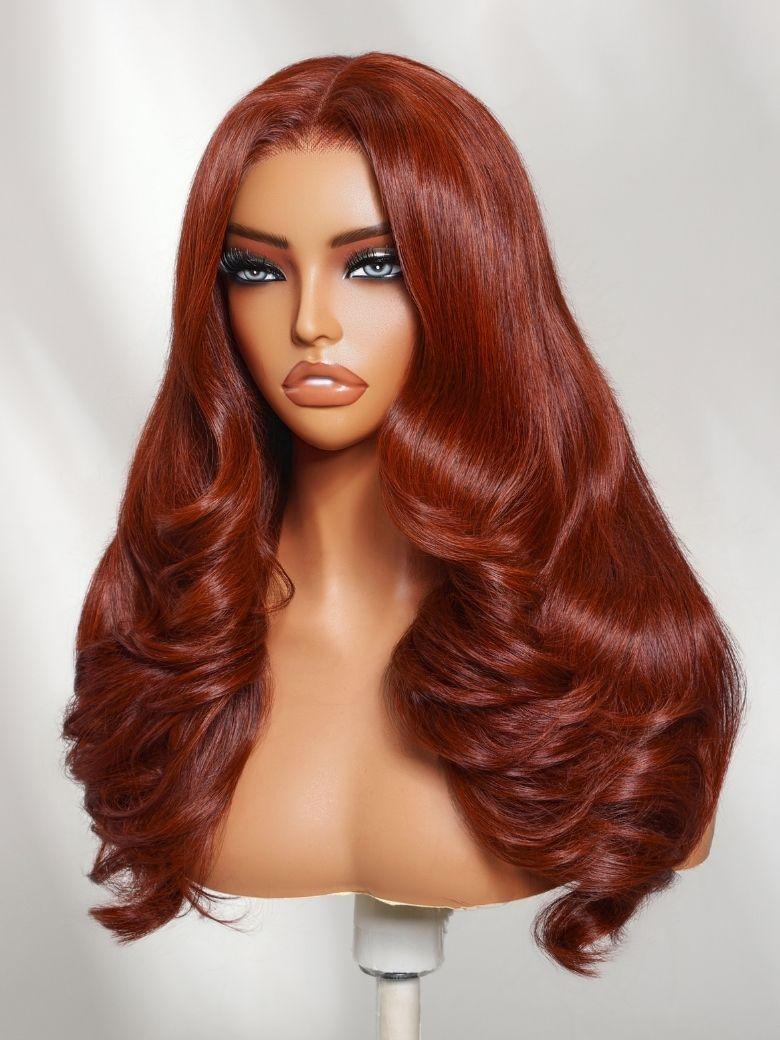 UNice Bye-Bye Slip™ Wig Feathered Layer Left Side Part 200% Density Wig with Secure Silicone Strips and Drawstring