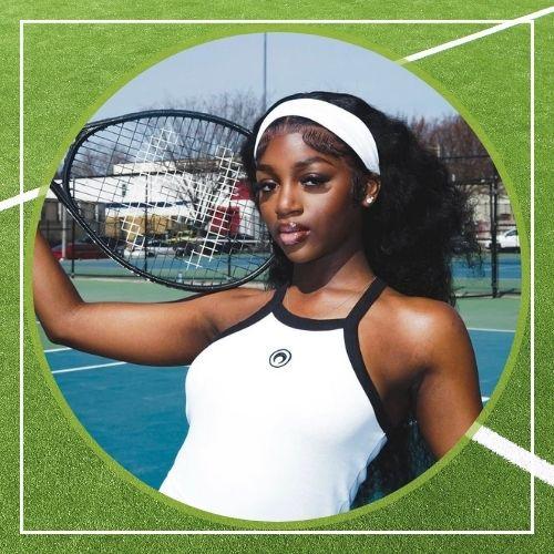 Headband tennis ball hairstyle