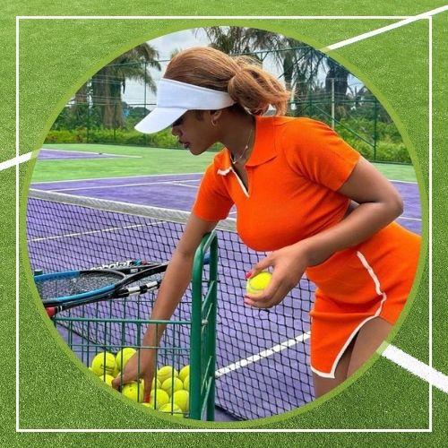 Coquette Hair hairstyle for tennis