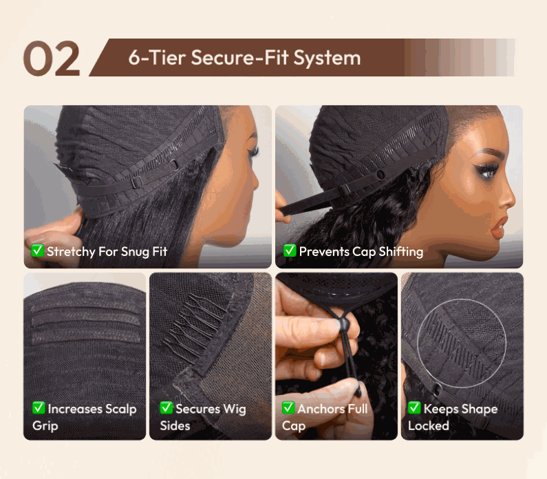 no slip wig cap design