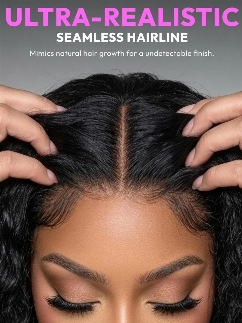 UNice 7x5 Bye-Bye Slip™ Put On And Go Glueless Water Wave Drawstring Wig