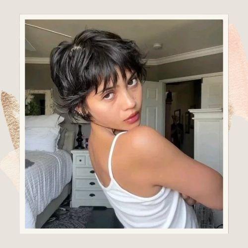 Bixie Cut with Bangs