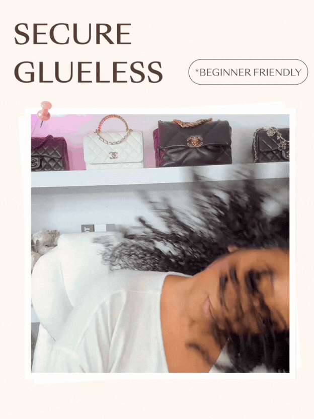 UNice 7x5 Bye-Bye Slip & 13x4 Pre-Everything Curly Texture Premium Hair Drawstring Wig With Finger Coil Ends