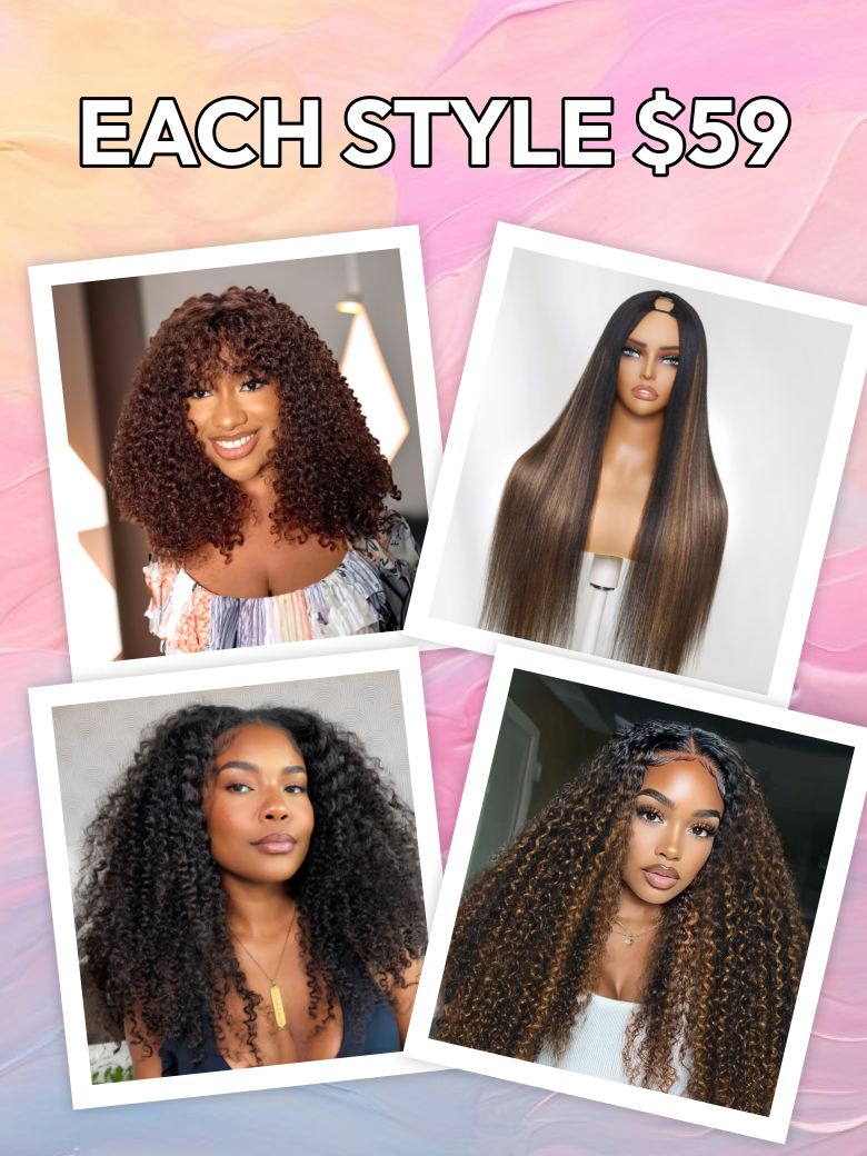 [$59-$93] 7x5 byebye knots Pre-Bleached Pre-Plucked Lace Wigs/ Real Scalp V Part Wig 150%-Density