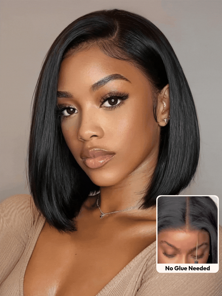 UNice Bye-Bye Knots Wig 7x5 & 13x4 Put On And Go Glueless Lace Bleached Knots Bob Wig 150% Density