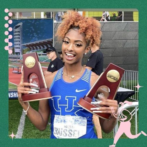 High Puff track and field hairstyles