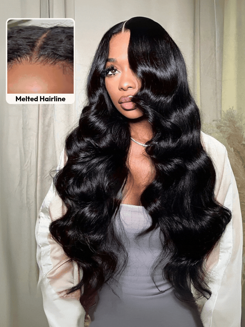 UNice 7x5 Bye-Bye Slip Transparent & HD Glueless Lace Body Wave Lace Front Drawstring Wig
