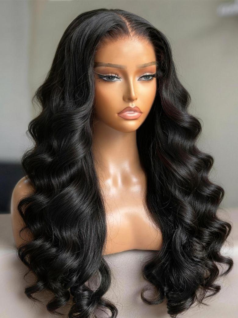 UNice 7x5 Bye-Bye Slip Transparent & HD Glueless Lace Body Wave Lace Front Drawstring Wig