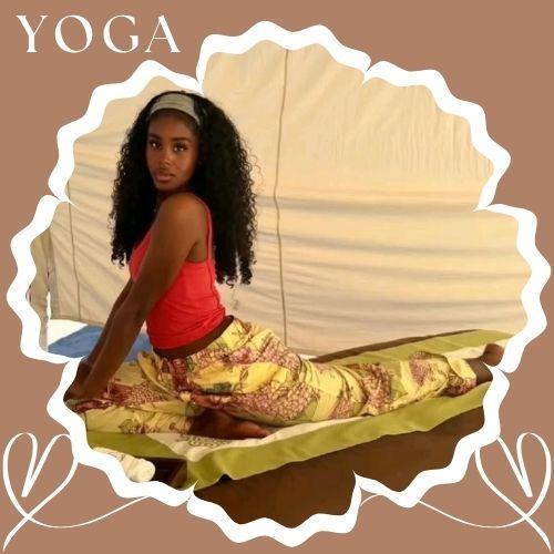 Head Band hairstyles for yoga