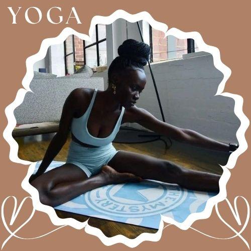 Braided Bun hairstyles for yoga