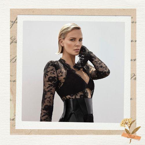 Charlize Theron Flipped Bob