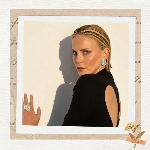 Charlize Theron Slick Back Hair
