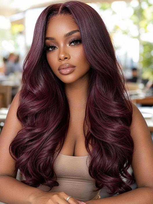 UNice 7x5 Bye Bye Slip™ Lace Auburn Copper Brown Body Wave Drawstring Wig Beginner Friendly