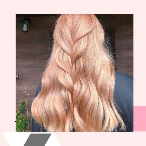 pastel apricot hair color