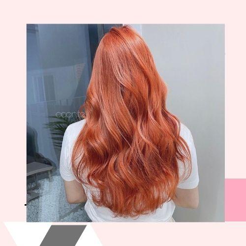apricot copper hair color
