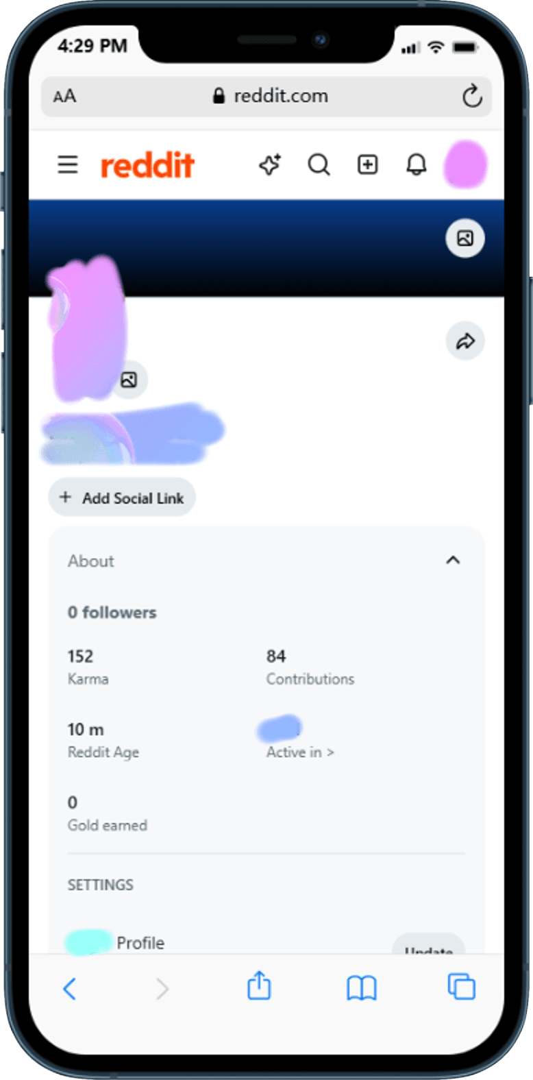 reddit account karma and age
