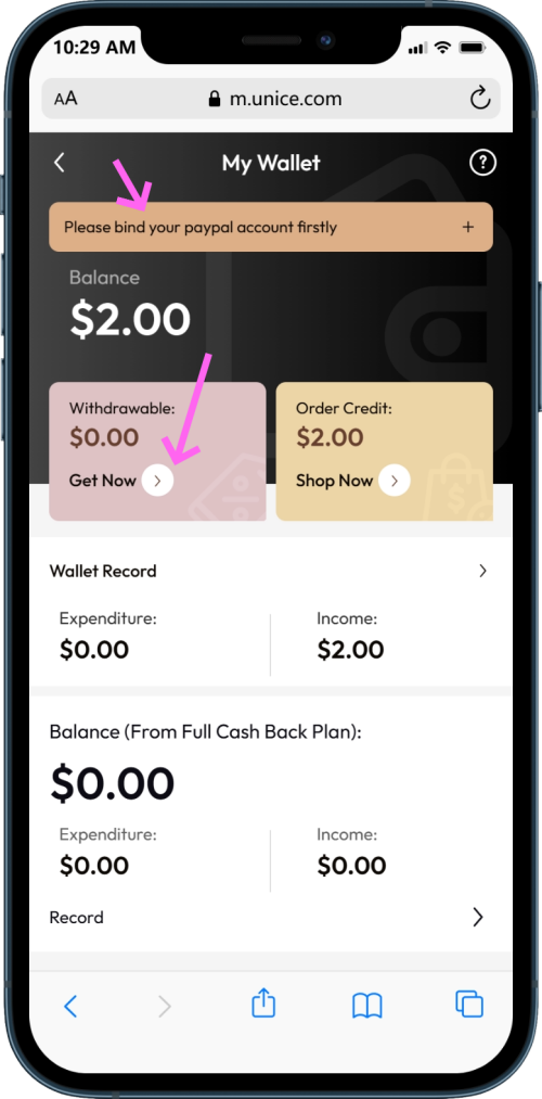 unice reddit cashback