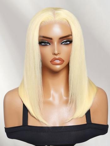 UNice 13x4 Pre-Everything™ Lace Frontal 613 Blonde Glueless Bob Wig For Summer