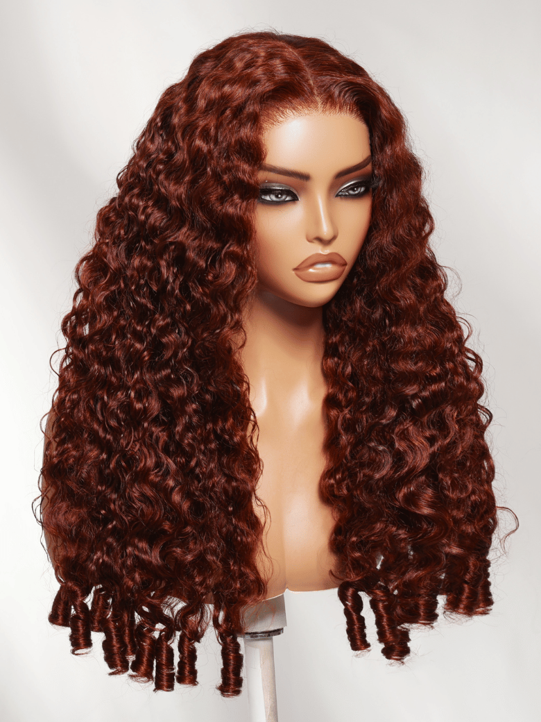 UNice 13x4 Bye Bye Slip™ Lace Frontal Textured Kinky Water Wave Wig with Invisi Drawstring