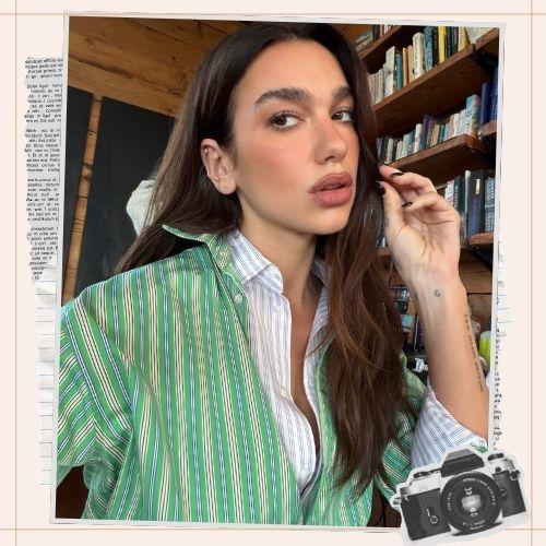 dua lipa brown hair