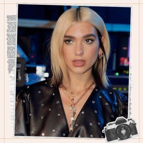 dua lipa blonde hair