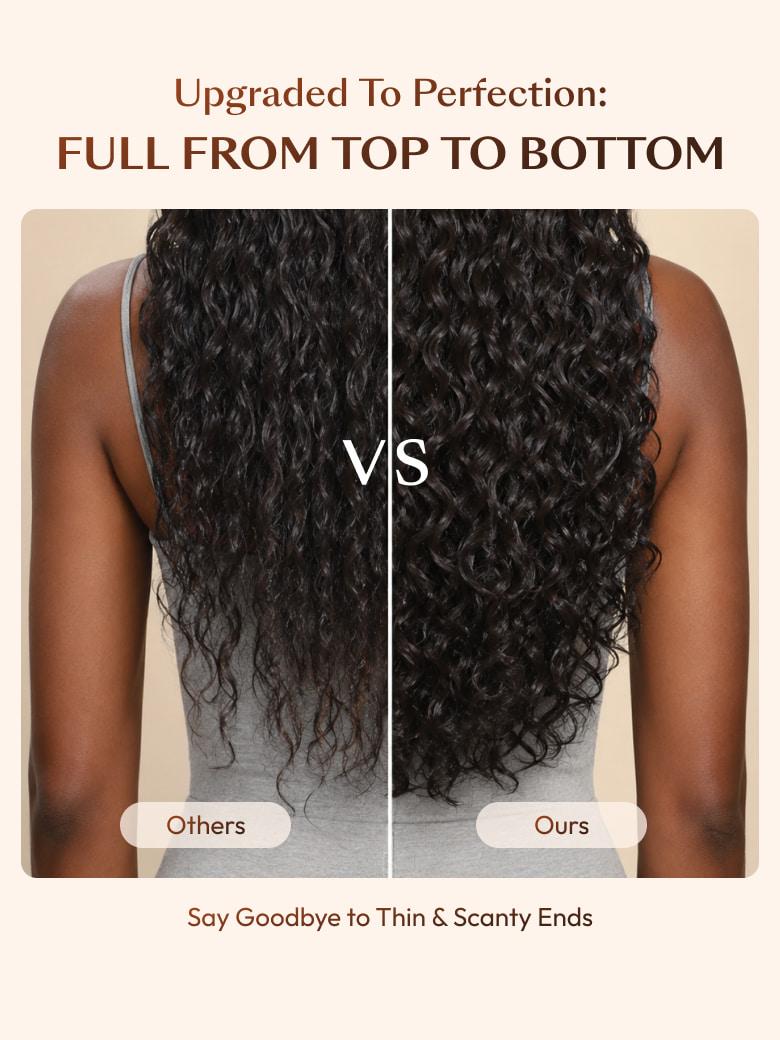 UNice 7x5 Bye-Bye Slip™ Put On And Go Glueless Water Wave Drawstring Wig With Baby Hair