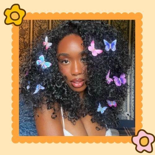 Butterfly Clips Hairstyle