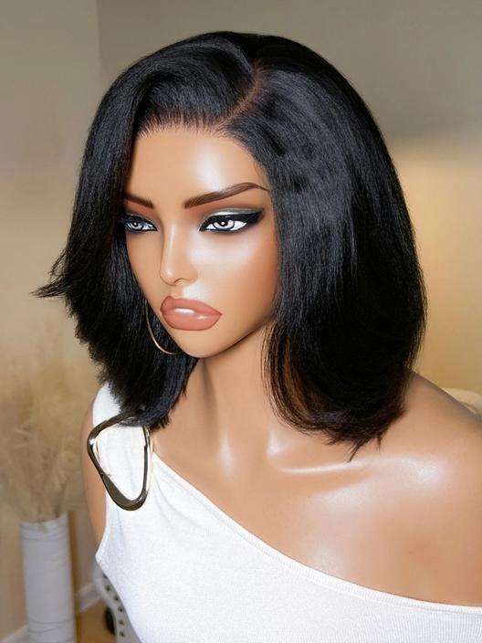UNice 7x5 Bye-Bye Knots™ Wig Glueless Lace Sunset Jerry Curly for Reddish Brown Drawstring Wig With Bleached Knots