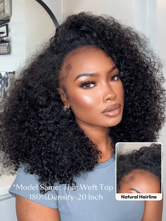 UNice half wigs offer a natural look and allow you to keep your own hairline visible.