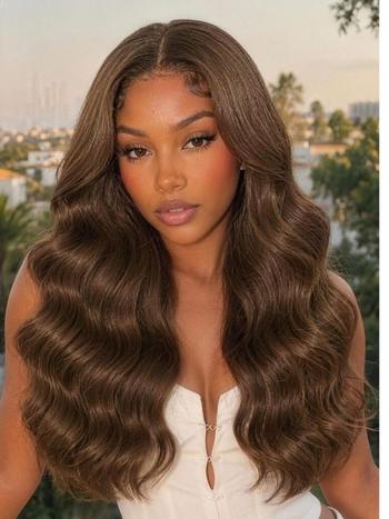 UNice Hazel Brown Body Wave Wig Bye-Bye Slip™ 13×4 Lace Frontal Glueless Glam-Ready Rich Dimension Salon-Ready Style