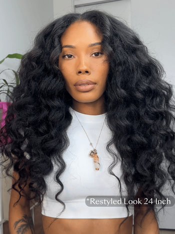 UNice InvisiBlend™ V part Kinky Straight Natural Black Wig Protect Your Natural Hair