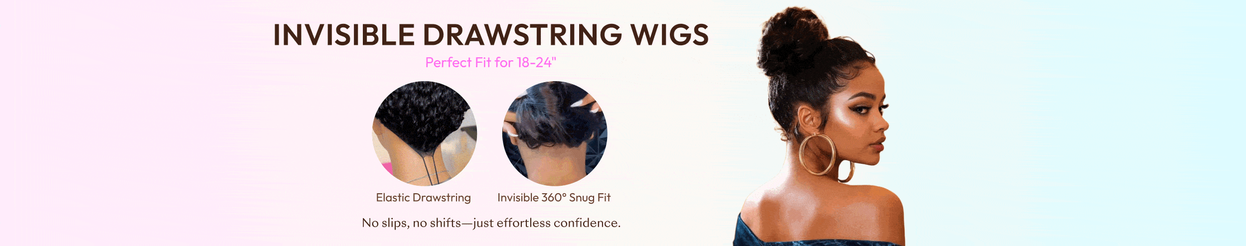 Drawstring Human Hair Wigs