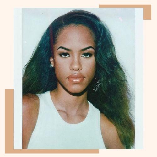 Aaliyah wearing natural voluminous hair