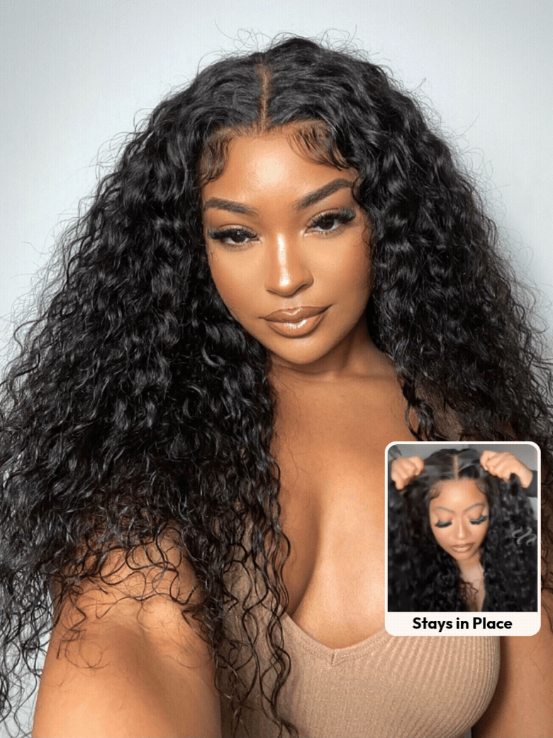 UNice Water Wave Bye-Bye Slip™ Glueless Lace Ready-to-Wear Full Volume Quality Human Hair Wig