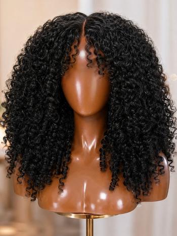UNice Burmese Curly Bye-Bye Slip™ Glueless Lace Put-On-and-Go Quality Human Hair Wig
