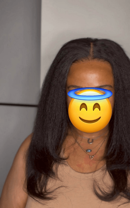 unice kinky straight glueless lace wig reddit review