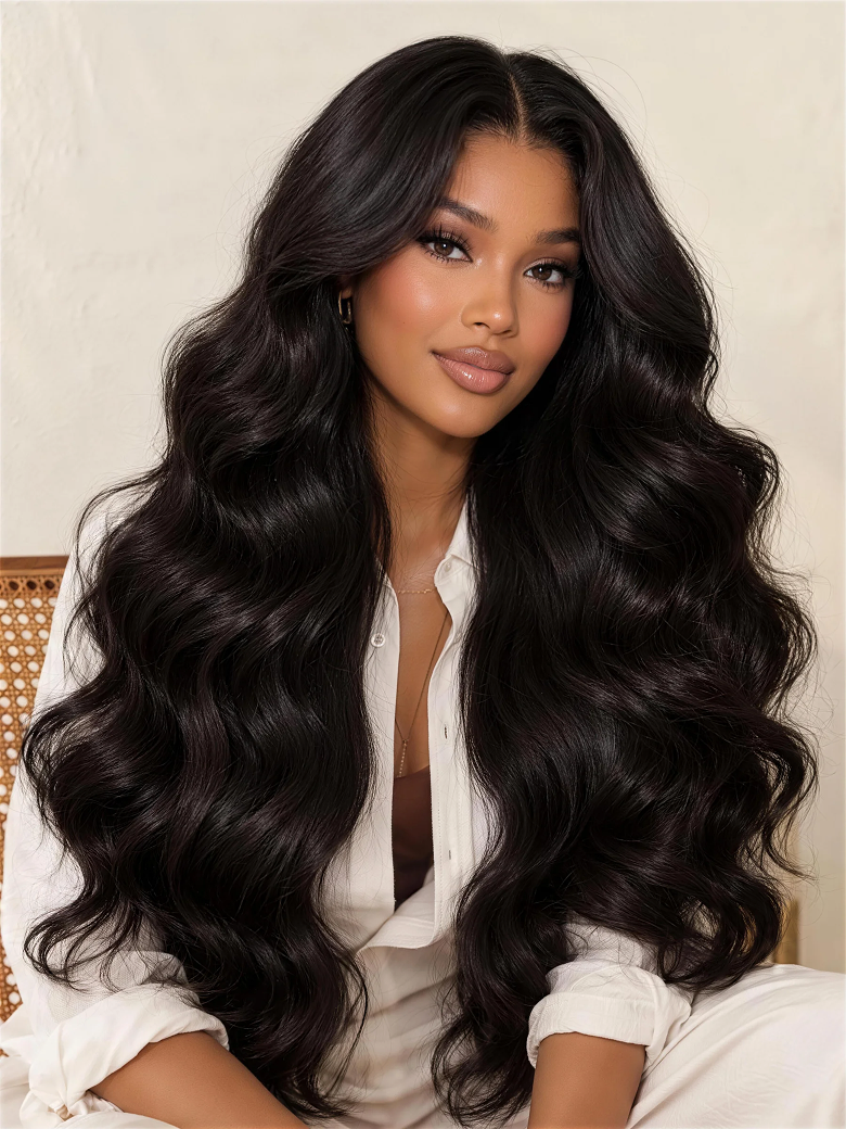 UNice Melted HD Lace Body Wave Bye-Bye Slip™ Natural Human Hair Wig for Beginners