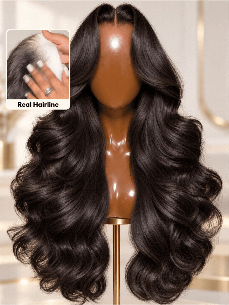 UNice Melted HD Lace Body Wave Bye-Bye Slip™ Natural Human Hair Wig for Beginners