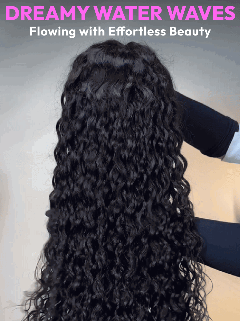 UNice Water Wave Bye-Bye Slip™ Glueless Lace Ready-to-Wear Full Volume Quality Human Hair Wig
